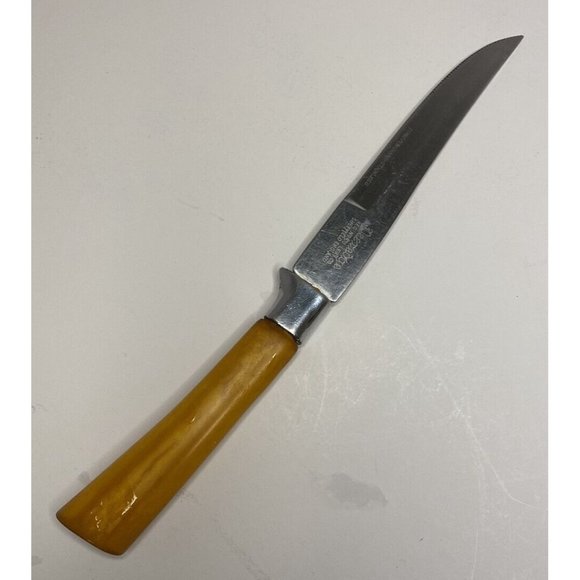 Vtg PEEREDGE Sheffield England Stainless Bakelite Handle Replacement Steak Knife - Picture 2 of 6